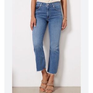 Citizens of Humanity Evereve Isola Cropped Boot in Lawless size 31